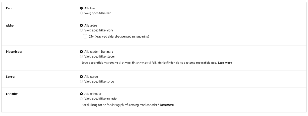 Pinterest ads målgruppe